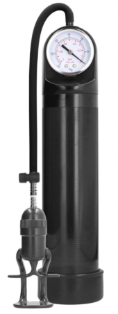 Черная вакуумная помпа с манометром Deluxe Pump With Advanced PSI Gauge - 0