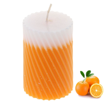 Свеча восковая Спираль - Апельсин