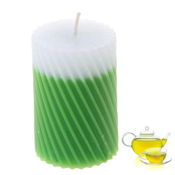 Свеча восковая Спираль - Зелёный чай