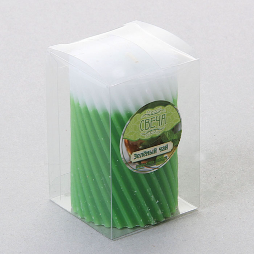 Свеча восковая Спираль - Зелёный чай - 1