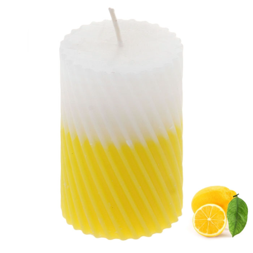Свеча восковая Спираль - Лимон - 0