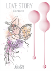 Набор розовых вагинальных шариков Love Story Carmen - 4