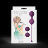 Набор фиолетовых вагинальных шариков Love Story Diva - 1