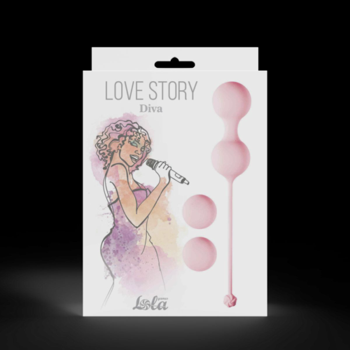 Набор розовых вагинальных шариков Love Story Diva - 1