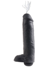 Фаллоимитатор-реалистик с имитацией семяизвержения 11 Squirting Cock with Balls - 27,9 см. - 0