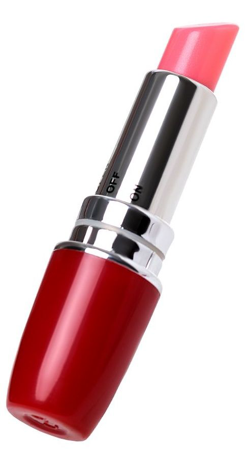 Красный мини-вибратор в форме губной помады Lipstick Vibe - 0