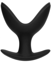 Черная анальная пробка-эспандер Split 5 - 10,3 см. - 1