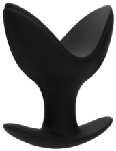 Черная анальная пробка-эспандер Split 5 - 10,3 см. - 0