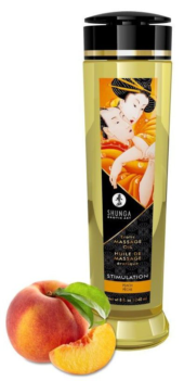 Массажное масло для тела с ароматом персика Stimulation - 240 мл. - 0