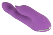 Фиолетовый вибромассажёр для внутренней и наружной стимуляции Purple Vibe G-Spot - 20 см. - 3