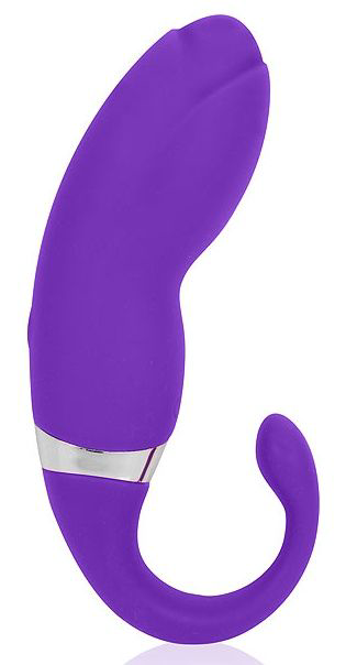 Фиолетовый вибромассажер с 20 режимами вибрации - 0