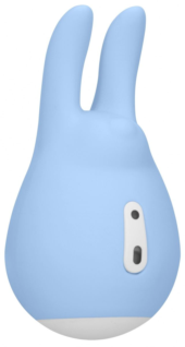 Голубой клиторальный стимулятор Love Bunny - 9,4 см. - 0