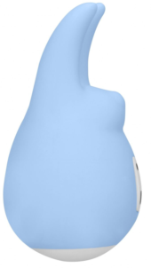 Голубой клиторальный стимулятор Love Bunny - 9,4 см. - 1