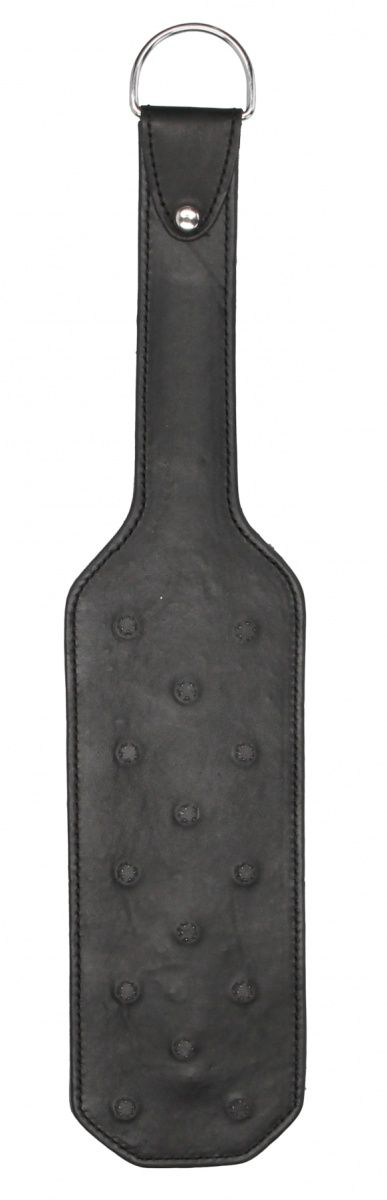 Черная шлепалка Leather Vampire Paddle - 41 см. - 0
