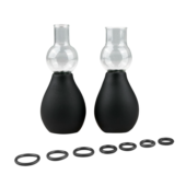 Черные вакуумные стимуляторы для сосков Nipple Pump Set - 1