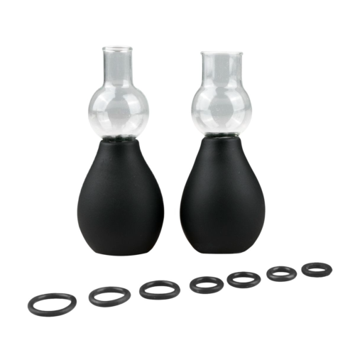 Черные вакуумные стимуляторы для сосков Nipple Pump Set - 1