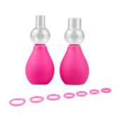 Розовые вакуумные стимуляторы для сосков Nipple Pump Set - 1