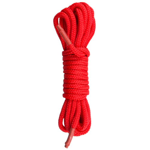 Красная веревка для бондажа Easytoys Bondage Rope - 10 м. - 0