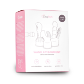 Розовая насадка для wand-вибратора Easytoys Rabbit Attachment - 2