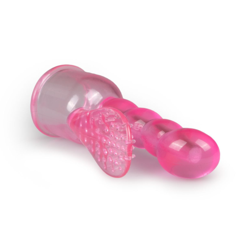 Розовая насадка для wand-вибратора Easytoys Rabbit Attachment - 1