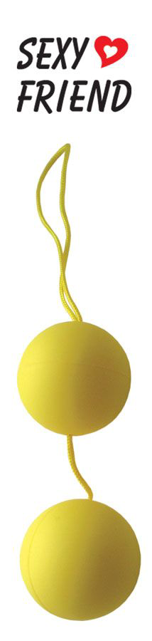 Желтые вагинальные шарики BALLS - 0