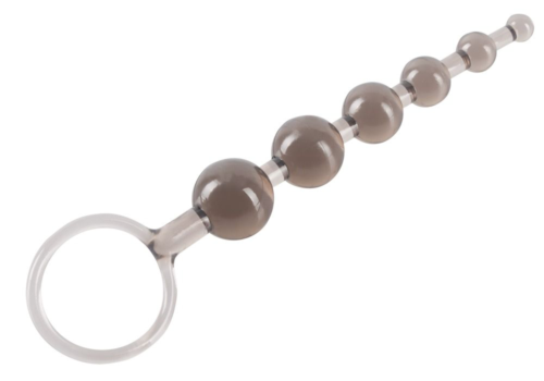 Дымчатая анальная цепочка Anal Beads - 20,5 см. - 2