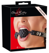 Черный силиконовый рельефный кляп Silicone Ball Gag - 1