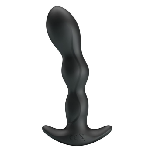 Черный анальный стимулятор простаты с вибрацией Special Anal Massager - 14,5 см. - 0
