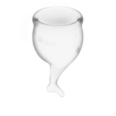 Набор прозрачных менструальных чаш Feel secure Menstrual Cup - 2