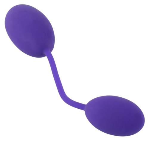 Фиолетовые вагинальный и анальный шарики GoGasm - 2