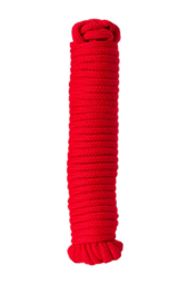 Красная текстильная веревка для бондажа - 1 м. - 1