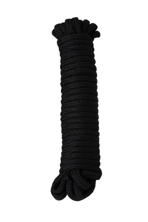 Черная текстильная веревка для бондажа - 1 м. - 1