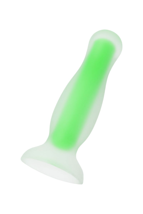 Зеленая, светящаяся в темноте анальная втулка Mortimer Glow - 12,5 см. - 1