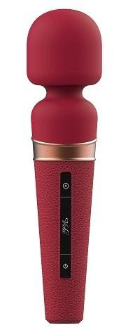 Бордовый жезловый вибростимулятор Titan - 21 см.