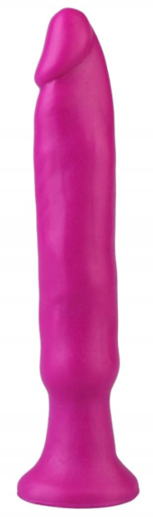 Фиолетовый анальный стимулятор без мошонки - 14 см. - 0