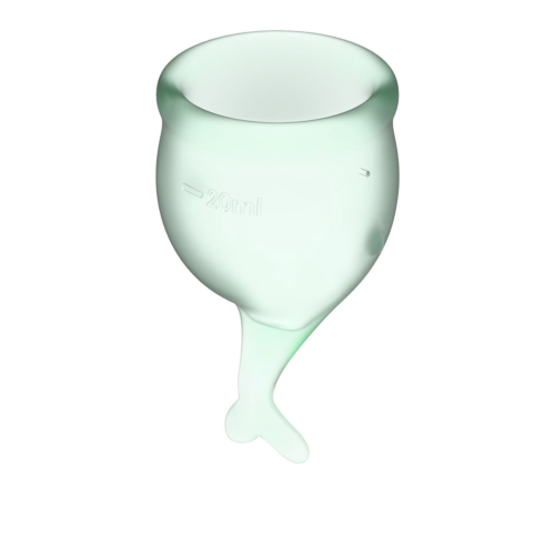 Набор зеленых менструальных чаш Feel secure Menstrual Cup - 1