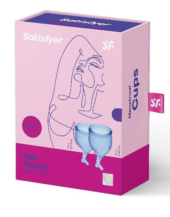 Набор синих менструальных чаш Feel secure Menstrual Cup - 3