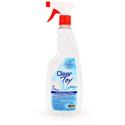 Очищающий спрей CLEAR TOY с антимикробным эффектом - 740 мл. - 0