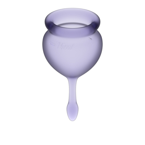 Набор фиолетовых менструальных чаш Feel good Menstrual Cup - 1