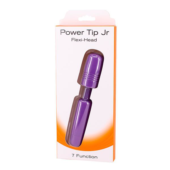 Фиолетовый мини-вибратор POWER TIP JR MASSAGE WAND - 1