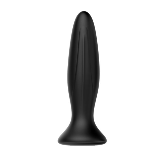Черная анальная вибропробка Mr Play - 12,8 см. - 0