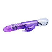 Фиолетовый мультифункциональный вибратор Alice - 29 см. - 2