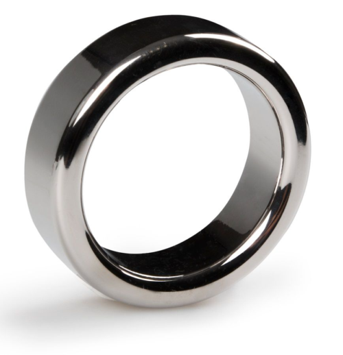 Серебристое эрекционное кольцо Heavy Cock Ring Size M - 0