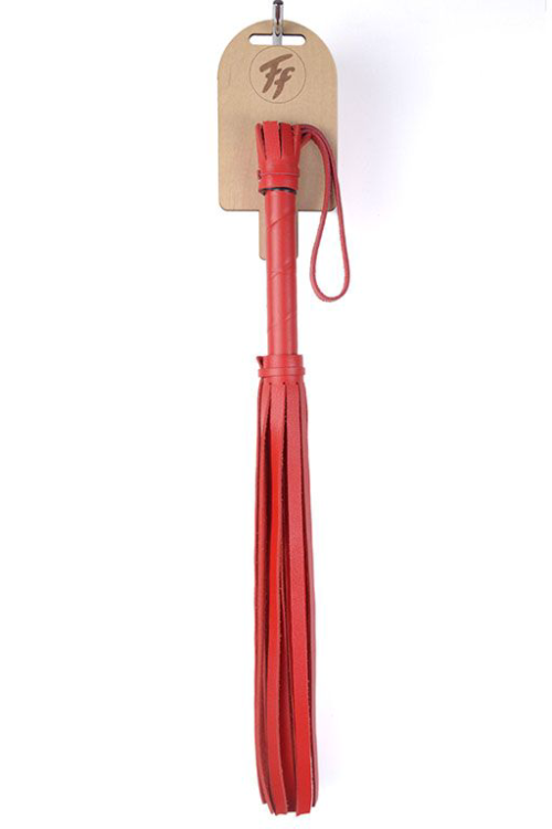 Красная многохвостовая плеть с шипами - 40 см. - 1