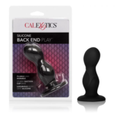 Черный анальный стимулятор Silicone Back End Play - 10,75 см. - 3
