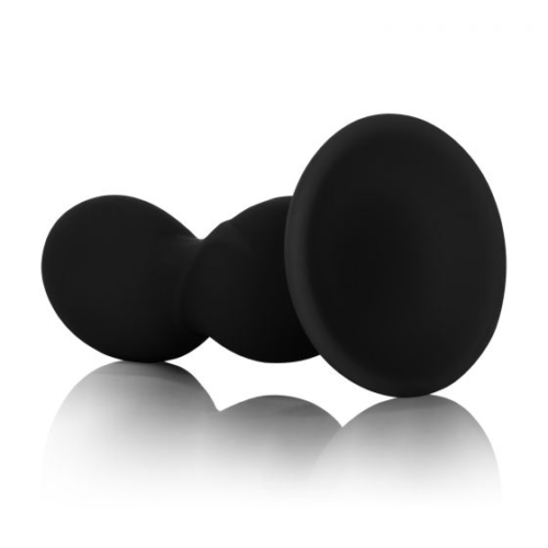 Черный анальный стимулятор Silicone Back End Play - 10,75 см. - 2