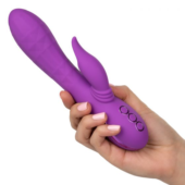 Фиолетовый вибратор-кролик Valley Vamp - 21,5 см. - 3
