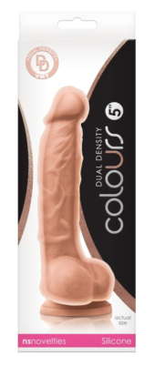 Телесный фаллоимитатор Dual Density 5 Dildo - 17,3 см. - 1