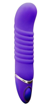 Фиолетовый перезаряжаемый вибратор PROVIBE - 14 см. - 0