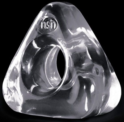 Прозрачное треугольное эрекционное кольцо RENEGADE JUNK PUSHER - 0